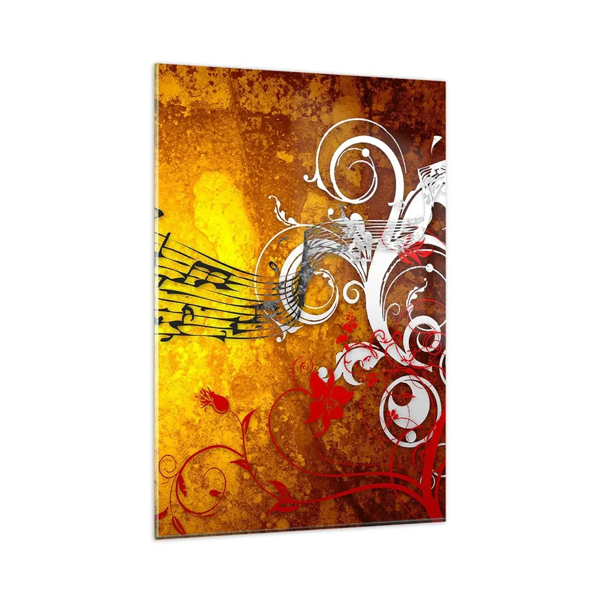 Üveg kép - Áradjon a zene - 80x120 cm