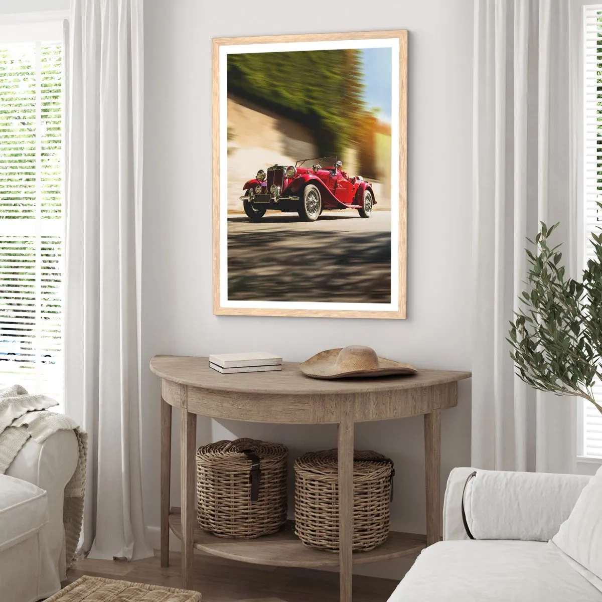 Poszter világos tölgy keretben - Szebb, mint Szamothrakéi Niké - 70x100 cm