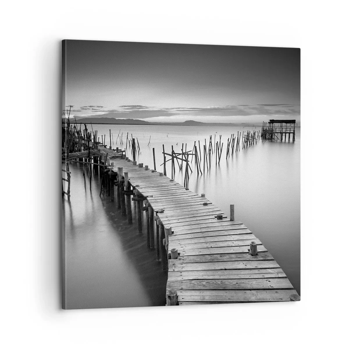 Vászonkép - Egy elfeledett part békéje - 60x60 cm