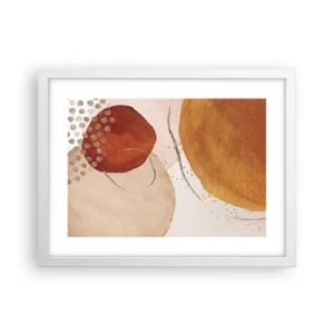 Poszter fekete keretben - Gömbölyűség és mozgás - 40x30 cm