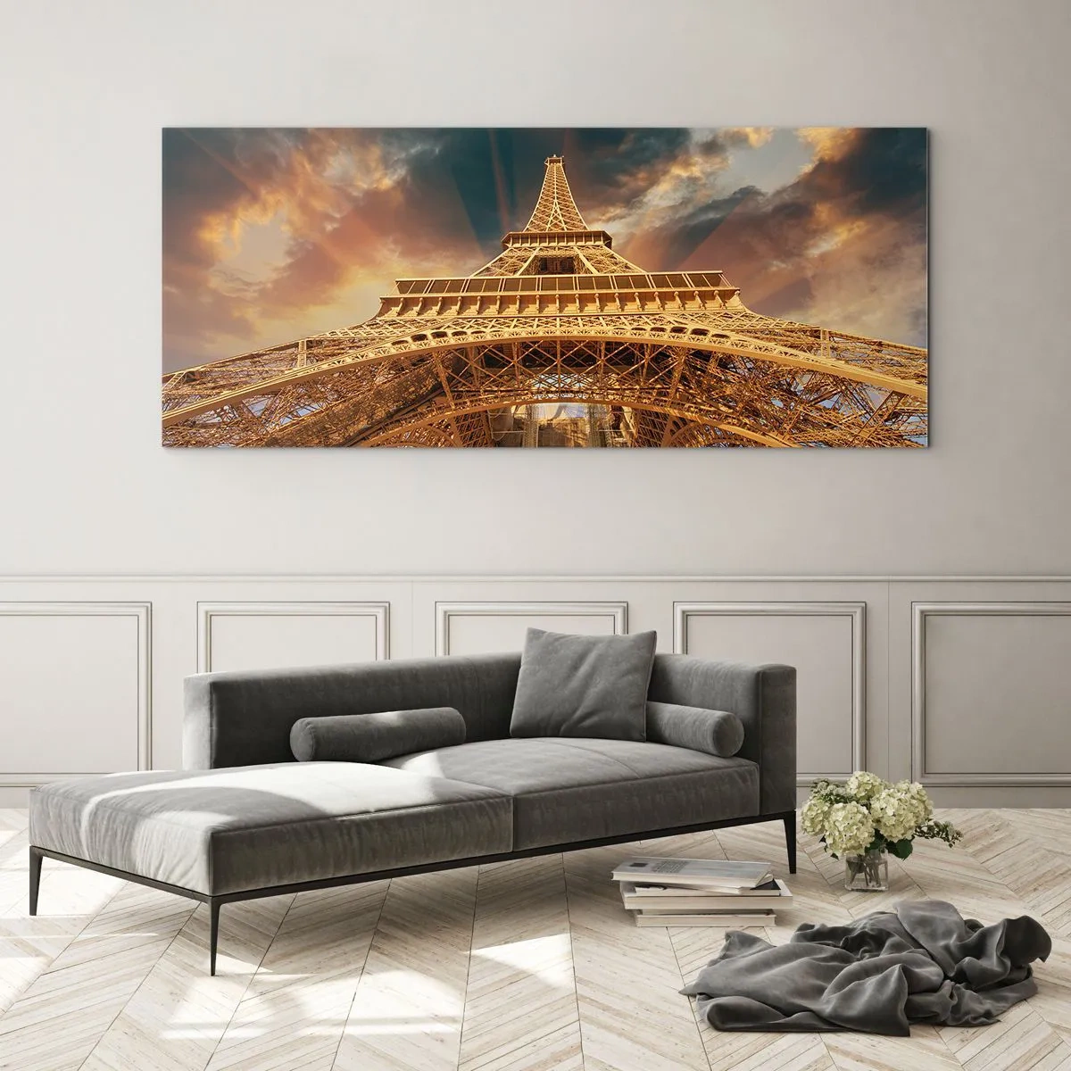 Üveg kép - Ahogy az emberiség eljutott az egekig - 160x50 cm