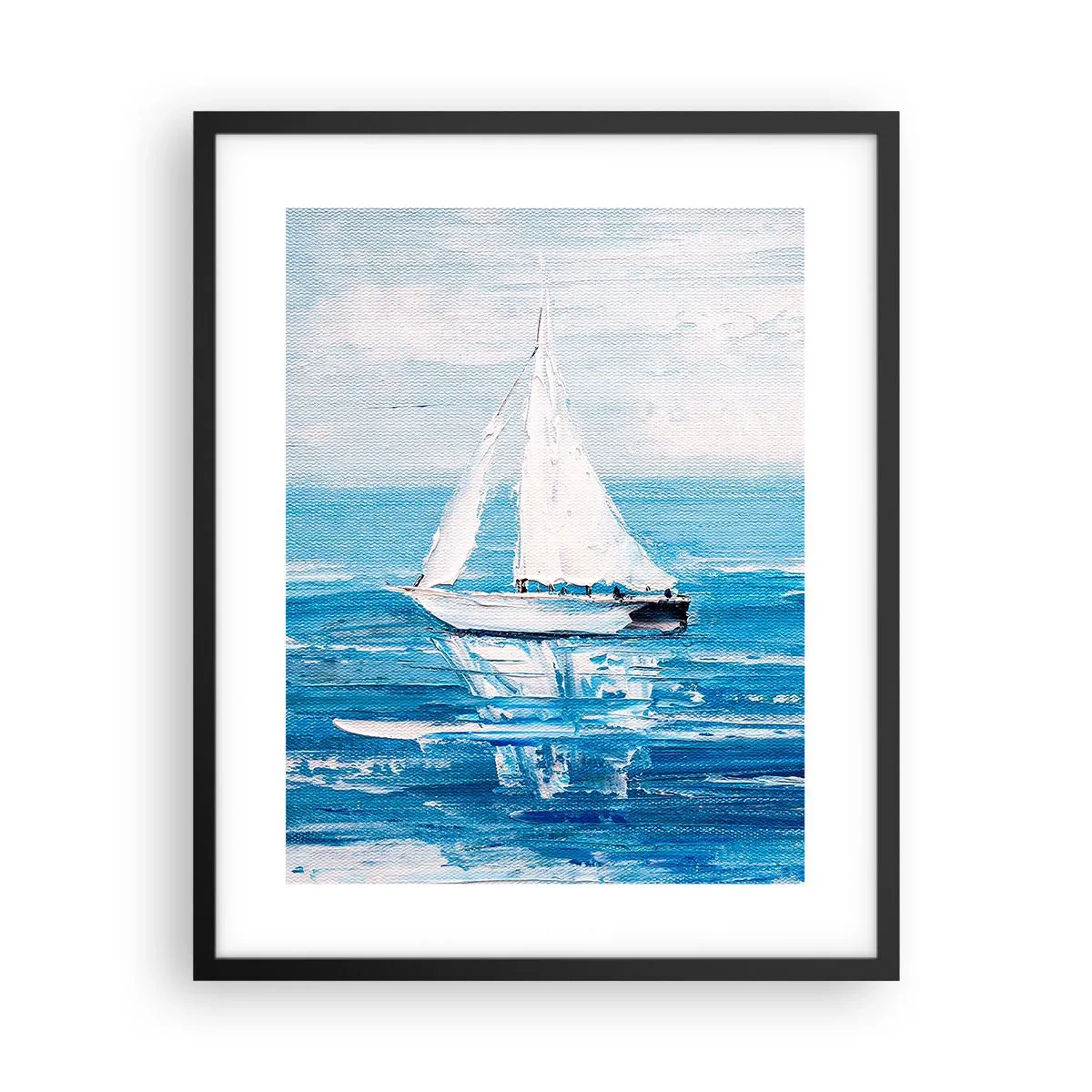 Poszter fehér keretben - Egy barátoddal az oldaladon - 40x50 cm