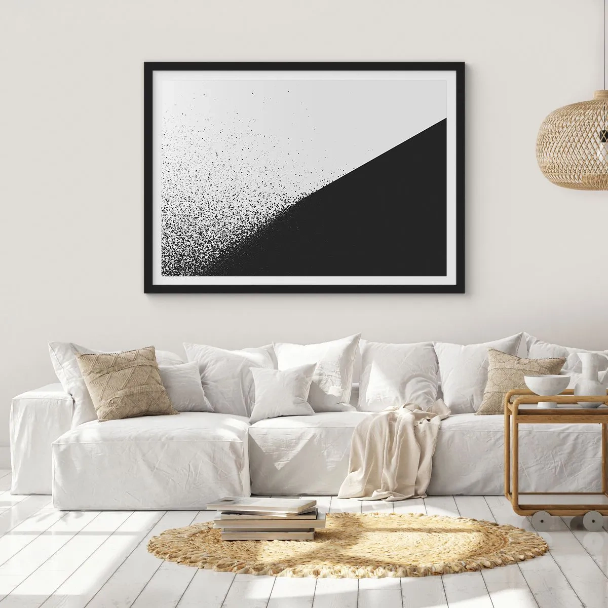 Poszter fehér keretben - Egyre gyorsabban, egyre többet - 50x40 cm