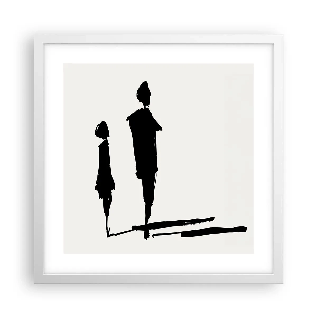 Poszter fekete keretben - Biztosan együtt? - 40x40 cm