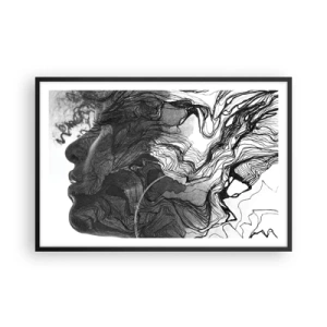 Poszter fehér keretben - Álmokba gabalyodva - 91x61 cm