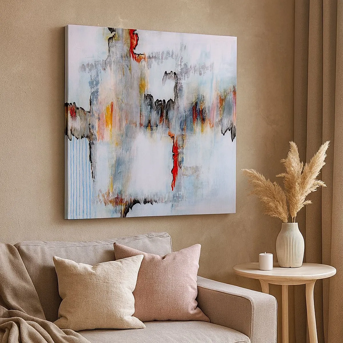 Vászonkép - Egy bottal a vízen - 30x30 cm