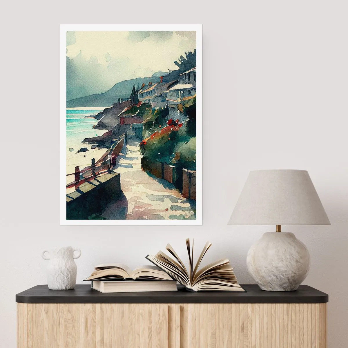 Poszter - Mediterrán város - 50x70 cm