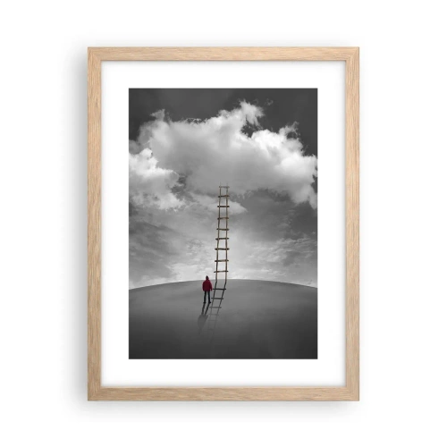 Poszter világos tölgy keretben - Minden lehetséges - 30x40 cm