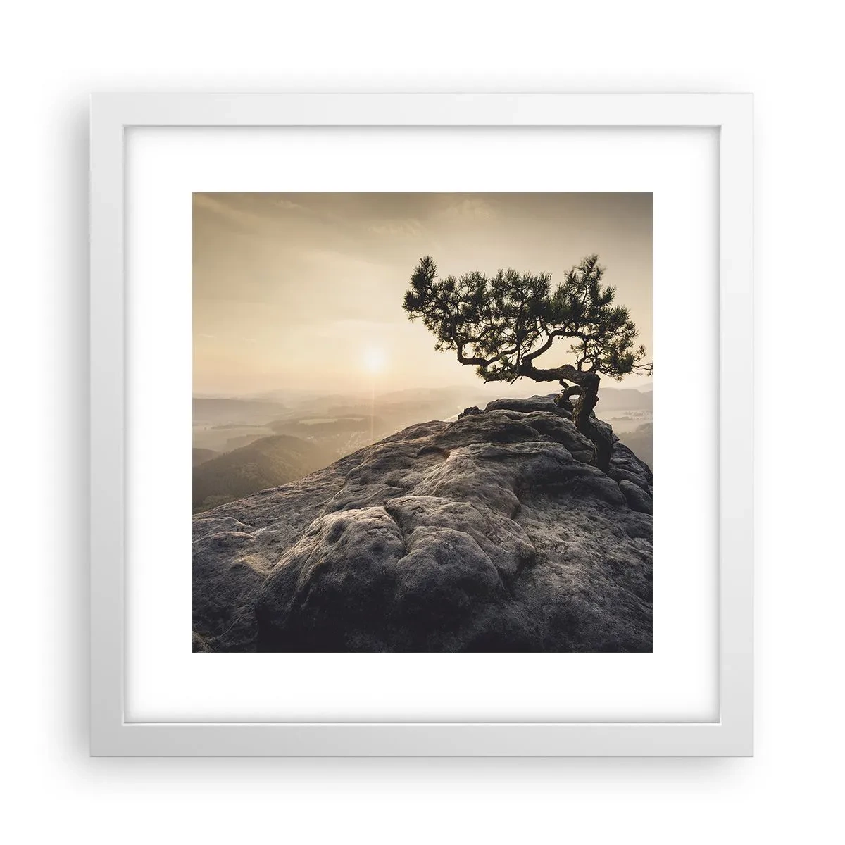 Poszter fekete keretben - Az élet mindig győz - 30x30 cm