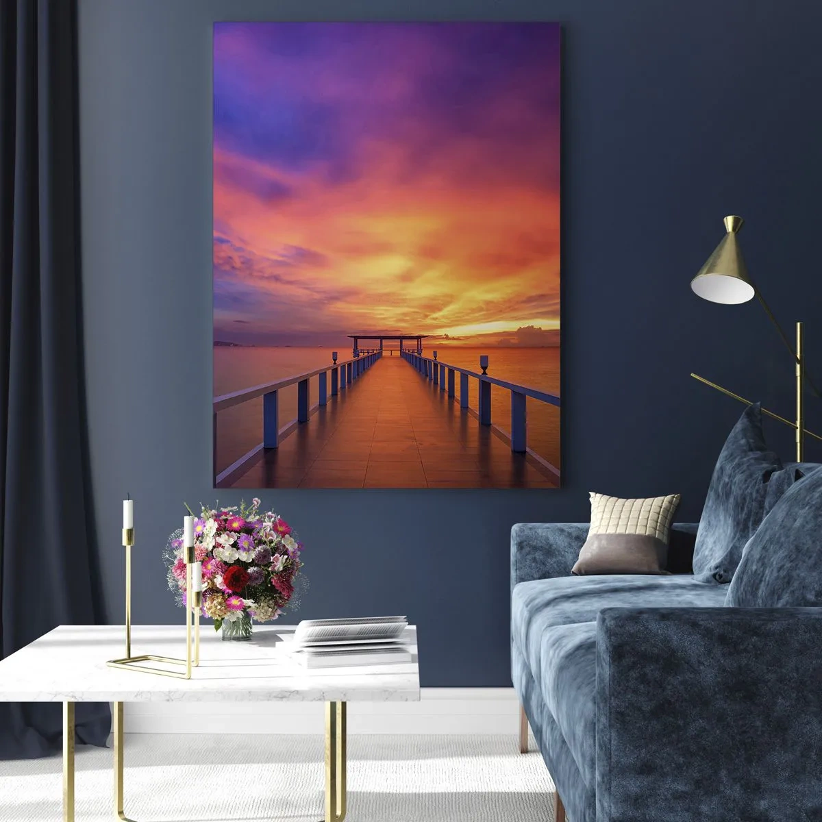 Üveg kép - Vég nélkül - 50x70 cm