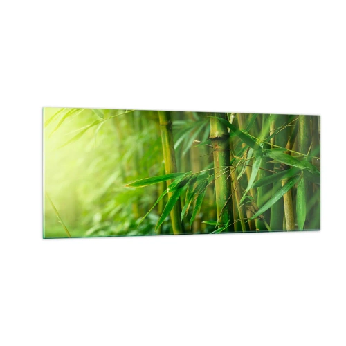 Üveg kép - Megismerni magát a zöldet - 100x40 cm