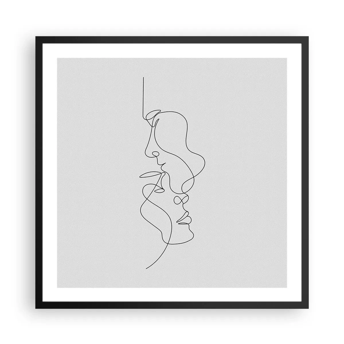 Poszter fehér keretben - Gyászos sóvárgás - 60x60 cm