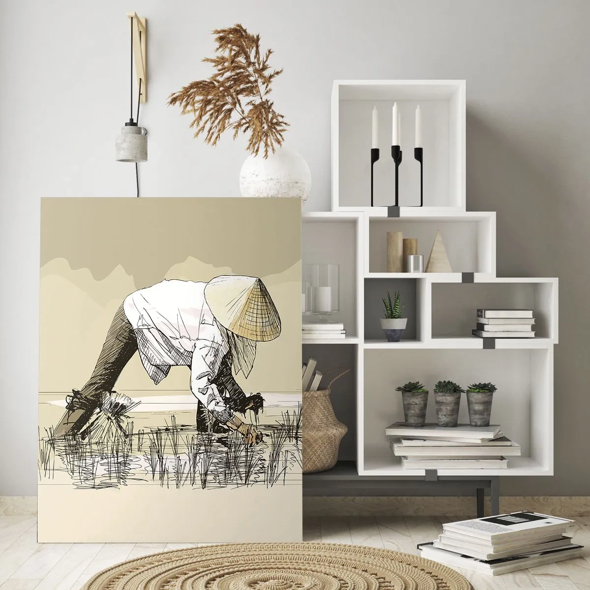 Üveg kép - Sikeres betakarítást - 80x120 cm