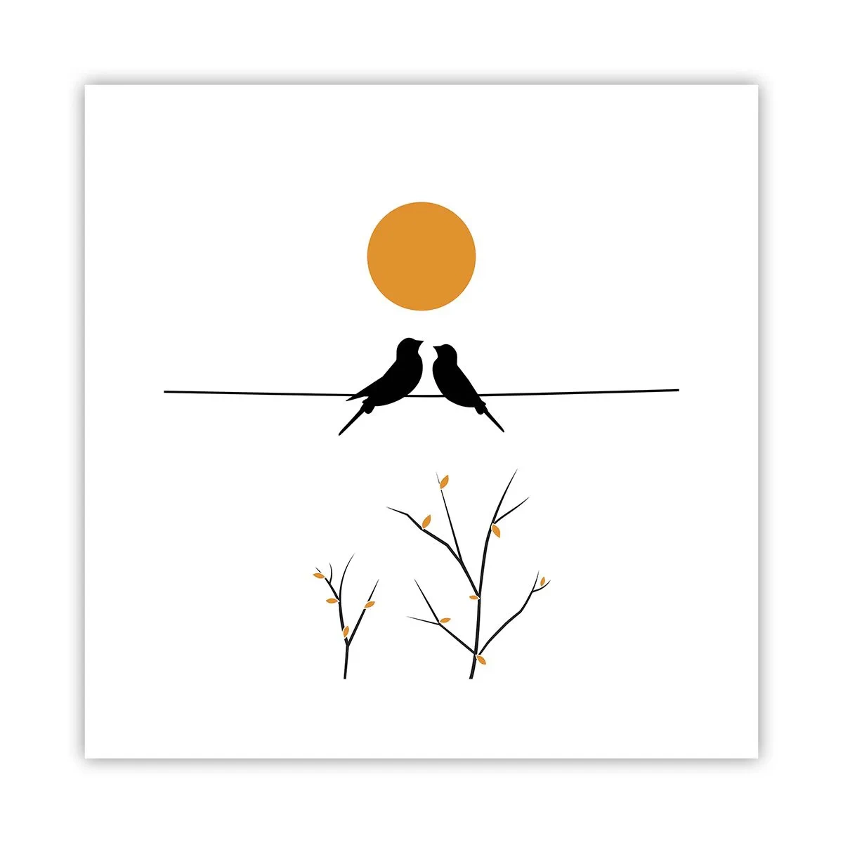 Poszter - Fülemüle este - 30x30 cm