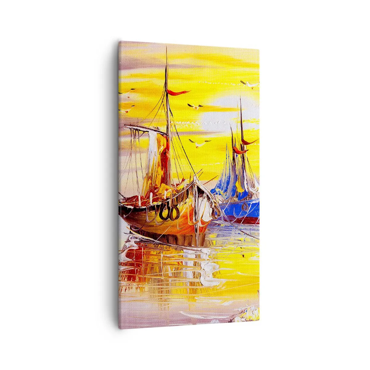 Vászonkép - Megérdemelt pihenés a kikötőben - 55x100 cm