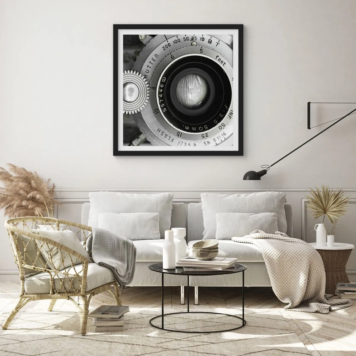 Poszter fehér keretben - Történet Hollywoodról - 40x40 cm