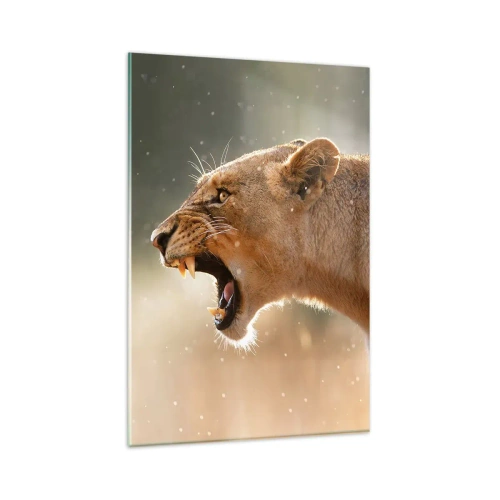 Üveg kép - Próbálj meg nem hallgatni - 80x120 cm