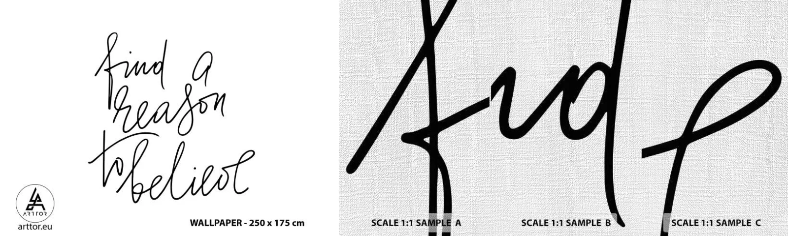 Fotótapéta Minta Premium Canvas - Ez lehetséges - Tipográfia, Megerősítés, Alapelv - 100x30 cm