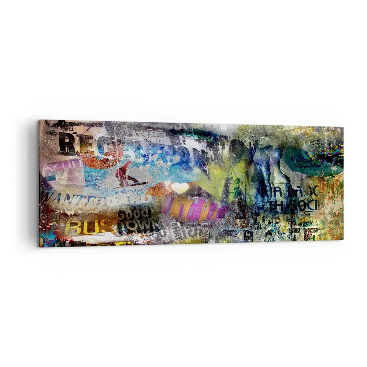 Vászonkép - Emlékek kollázsa - 140x50 cm