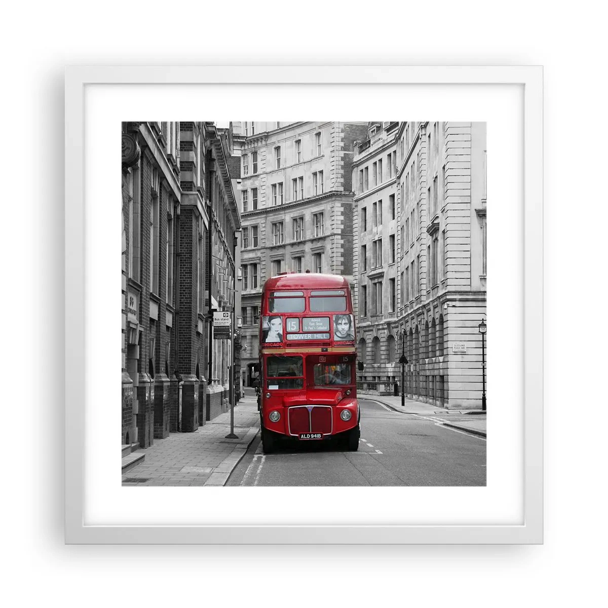 Poszter fekete keretben - A mindennapi életnek nem kell szürkének lennie - 40x40 cm