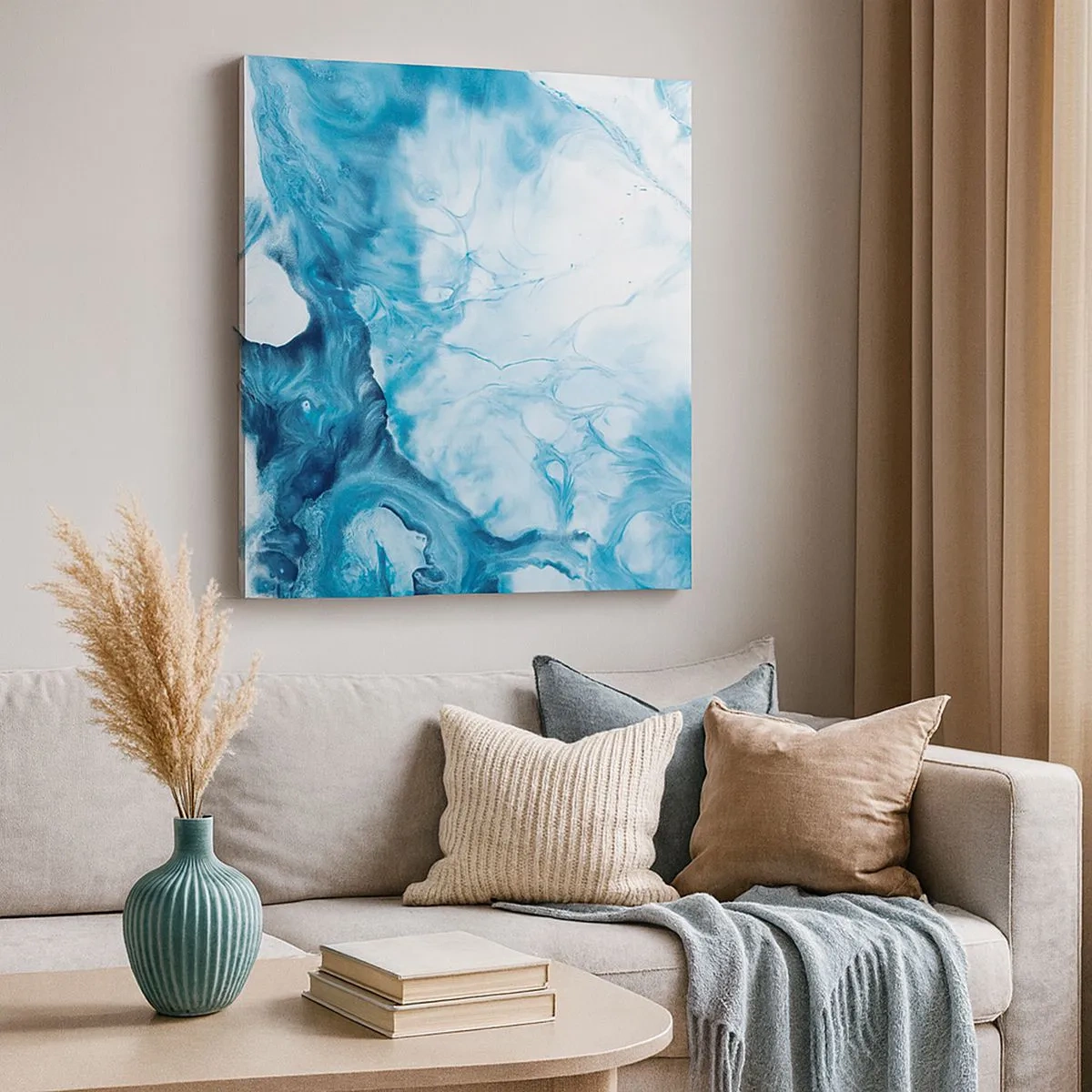 Vászonkép - Kékség koncertje - 30x30 cm