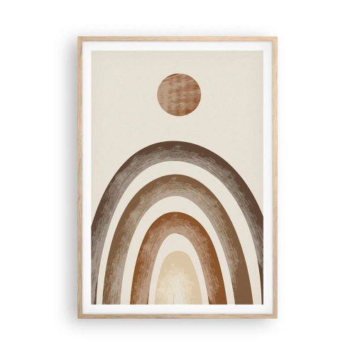 Poszter világos tölgy keretben - Egy messzi-messzi galaxisban - 70x100 cm