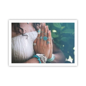 Poszter - Üdvözöljük a lét középpontjában - 91x61 cm