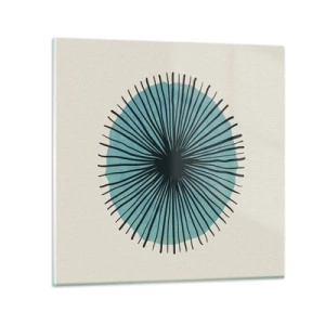 Üveg kép - Ragyogóan a kékben - 70x70 cm