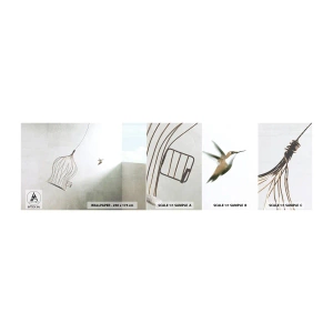 Fotótapéta Minta Standard Eco - Az elememen - Absztrakció, Madár, Kalitka - 100x30 cm