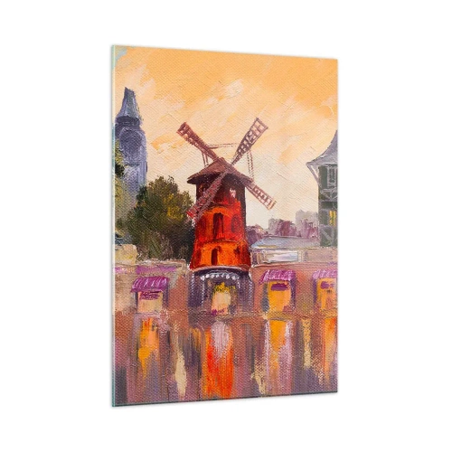Üveg kép - Párizsi ikonok - Moulin Rouge - 50x70 cm