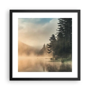 Poszter fehér keretben - A nap születése - 40x40 cm