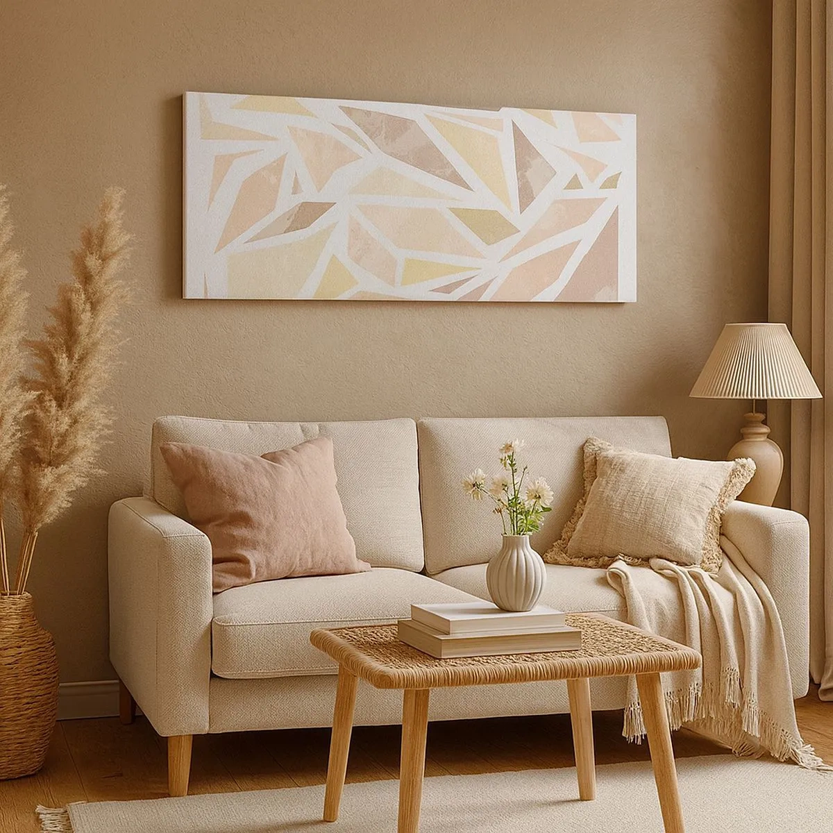 Vászonkép - Üvegfestmény kompozíció - 100x40 cm