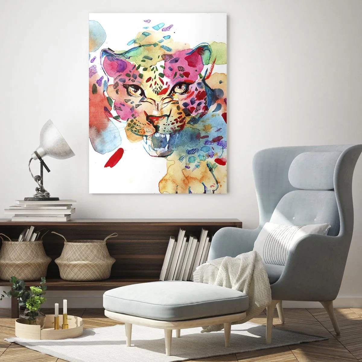Üveg kép - Szépség és a szörny - 80x120 cm