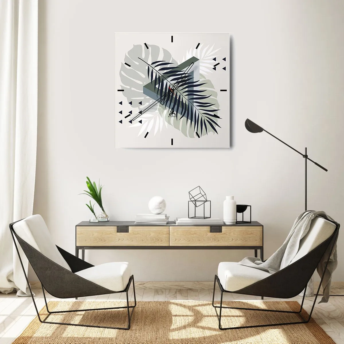 Falióra, Óra - Természet és geometria – két rend? - 40x40 cm