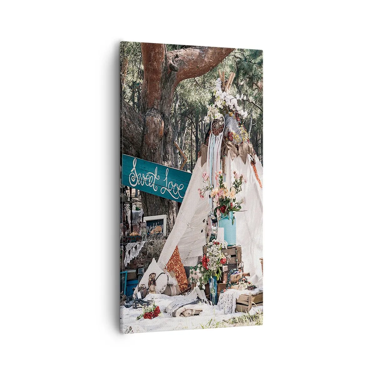 Vászonkép - Make love… - 55x100 cm