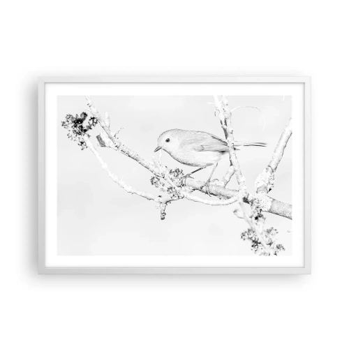 Poszter fekete keretben - Téli reggel - 70x50 cm