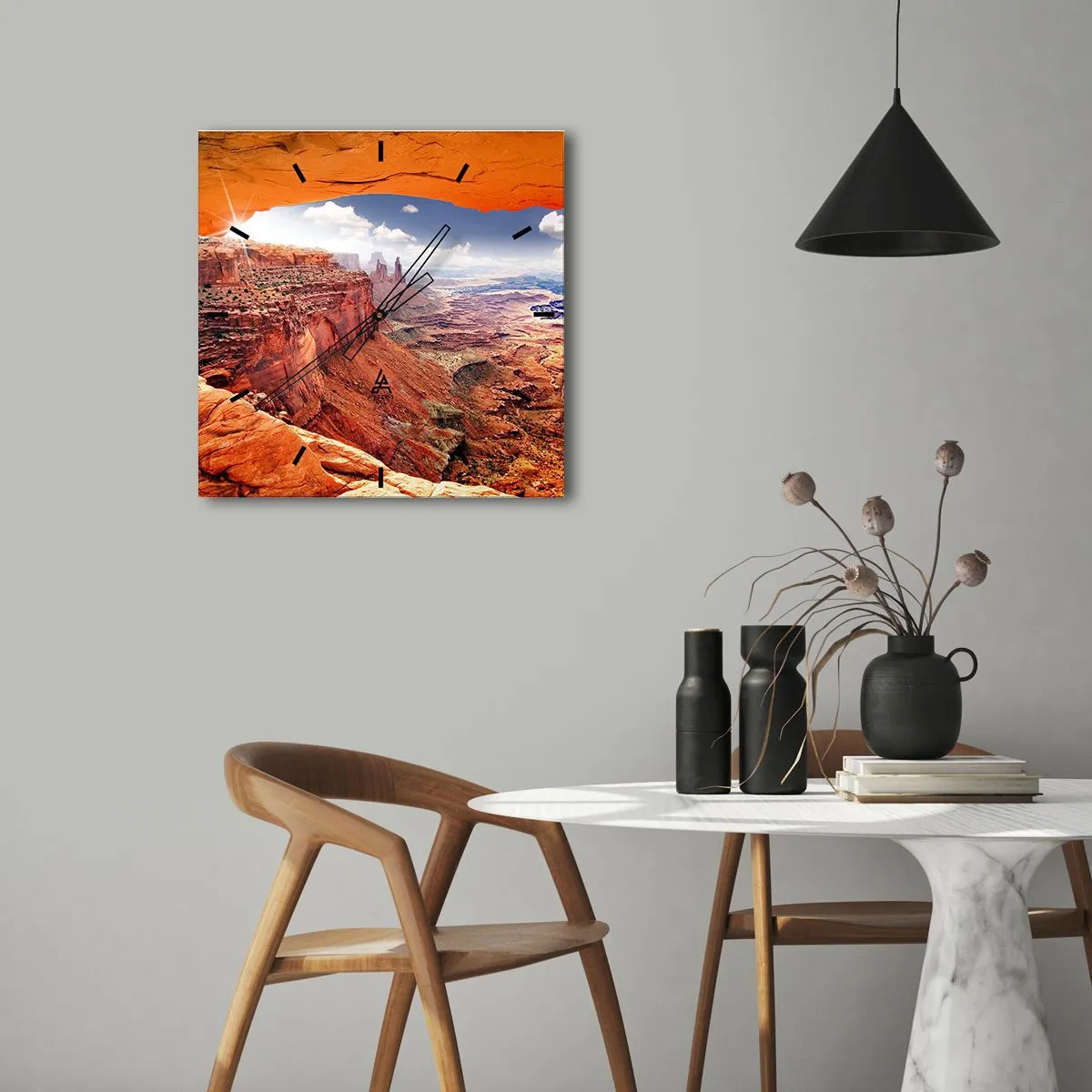 Falióra, Óra - Maga a természet faragta - 30x30 cm