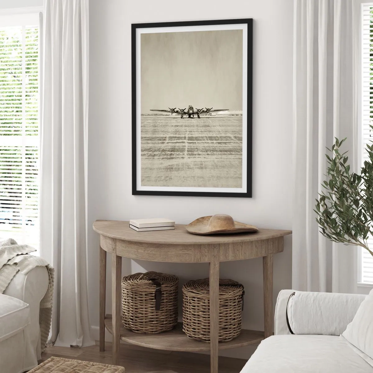 Poszter fehér keretben - Mint mindig készen - 61x91 cm