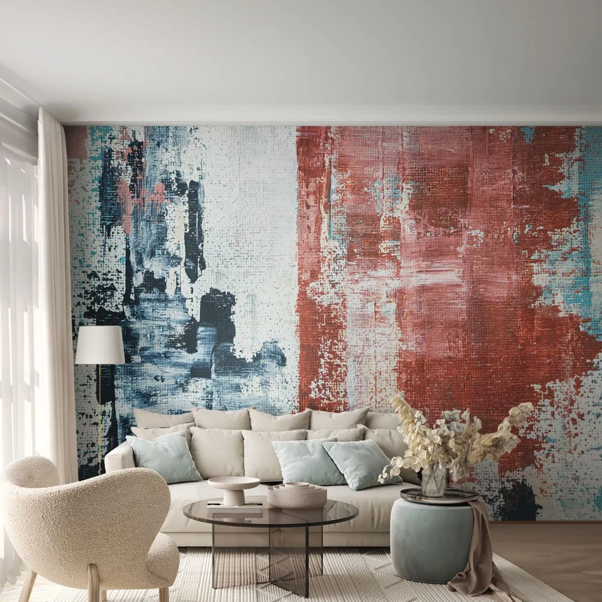 Fotótapéta Standard Eco - Fele-fele absztrakt - Absztrakció, Darab, Festmény - 350x256 cm