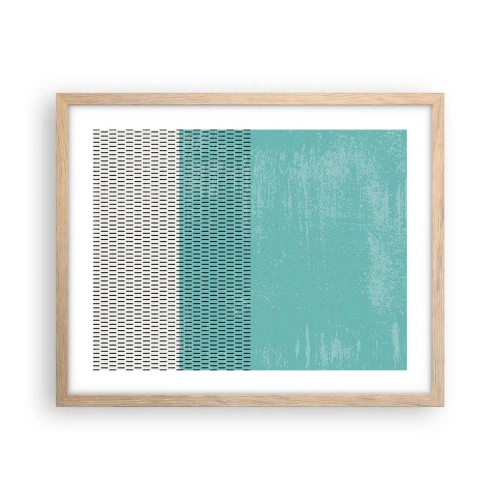 Poszter világos tölgy keretben - Kiegyensúlyozott kompozíció - 50x40 cm