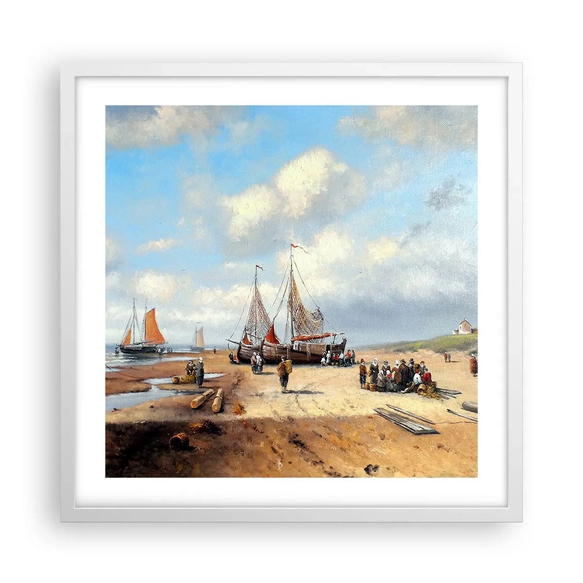 Poszter fekete keretben - Egy sikeres fogás után - 50x50 cm