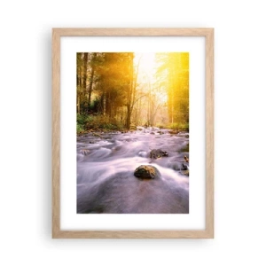 Poszter világos tölgy keretben - Malachit ezüst és arany keretben - 30x40 cm