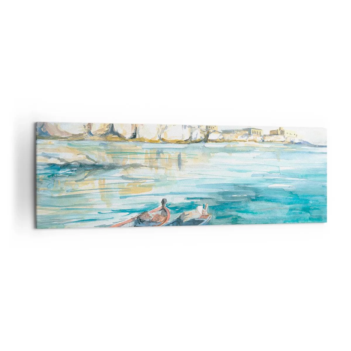 Vászonkép - Tájkép azúrkéken - 160x50 cm