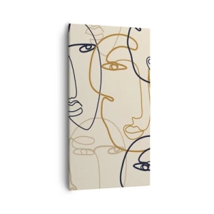 Vászonkép - Többszörös portré  - 55x100 cm