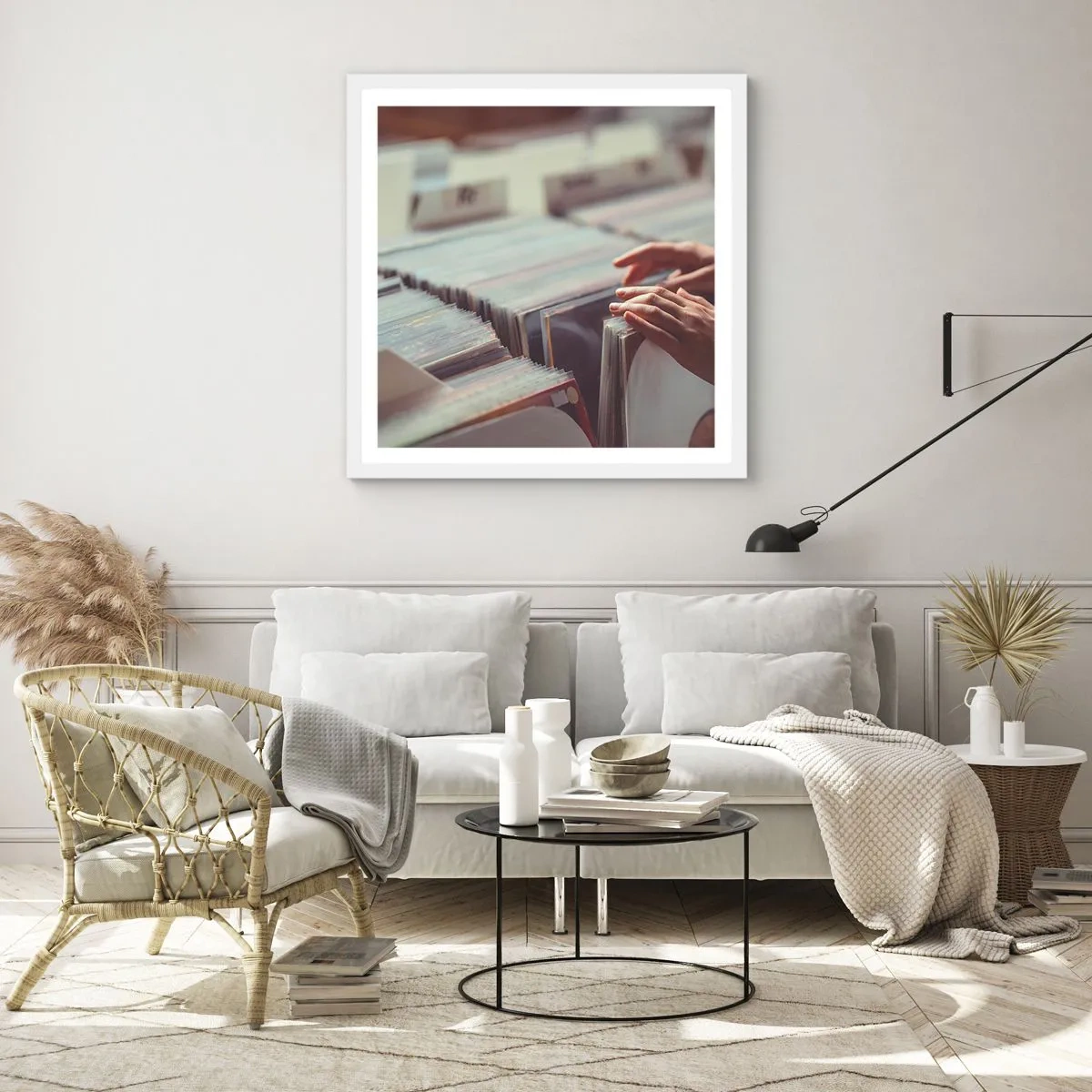 Poszter fekete keretben - Érzelmeket keresése - 60x60 cm