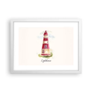 Poszter fekete keretben - Körbe mindíg időjárás - 40x30 cm