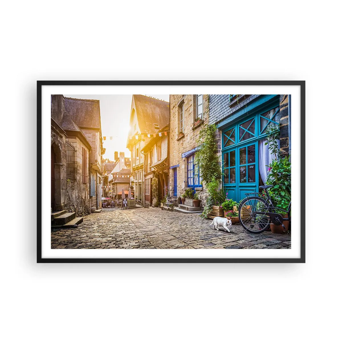 Poszter fehér keretben - A város fehér szelleme - 91x61 cm