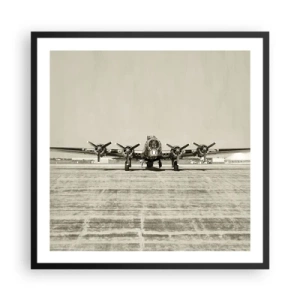 Poszter fehér keretben - Mint mindig készen - 60x60 cm