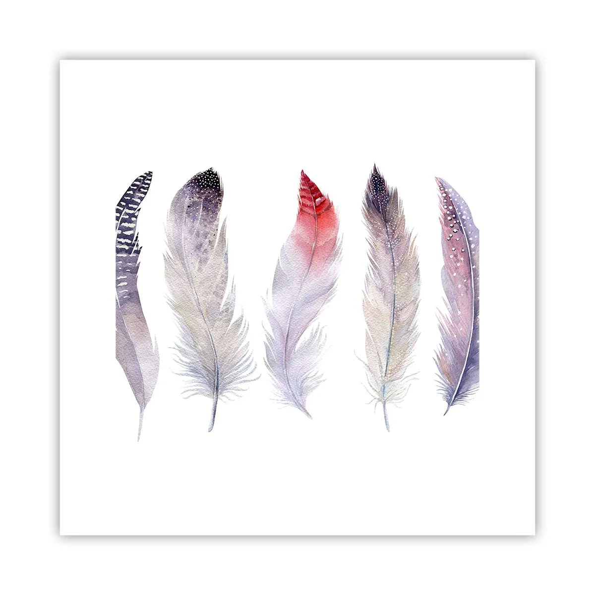 Poszter - Gyengéd, mint a sokszínű köd - 30x30 cm