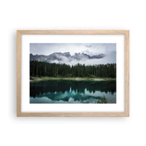 Poszter világos tölgy keretben - Csitt, csit, ne zavard fel az állóvizet... - 40x30 cm